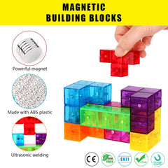 DASDAX Magic Magnetic 3D Cubes lion figure supports creative building
