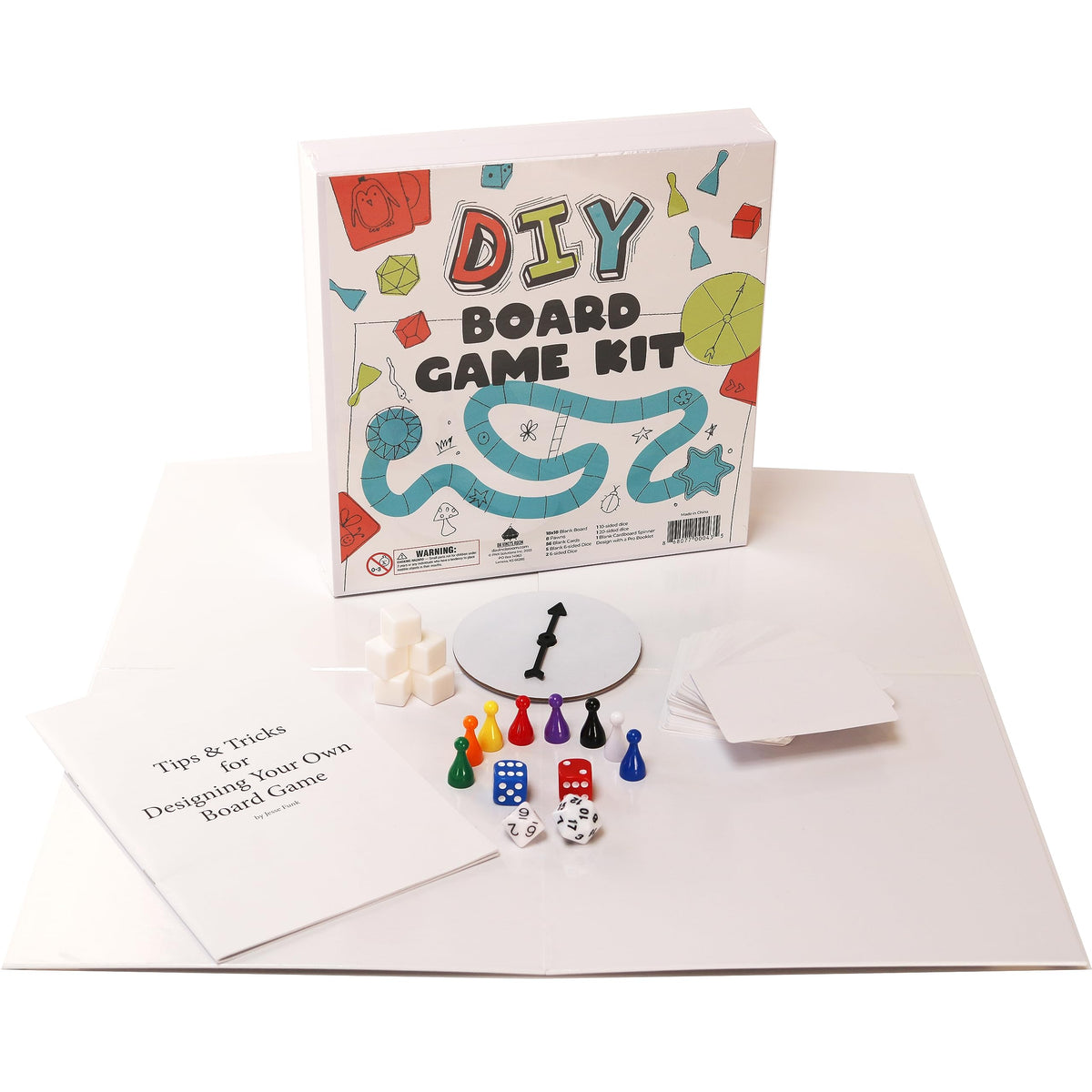 da Vinci's Room DIY board game kit double-sided board for rapid prototyping.