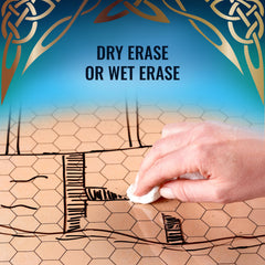 Da Vinci's Room hex grid DND map for flexible terrain design