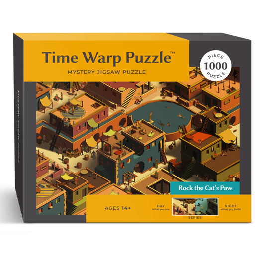 Da Vinci's Room Time Warp Day-Night puzzle shows the day-to-night transition for focused, relaxing problem-solving.