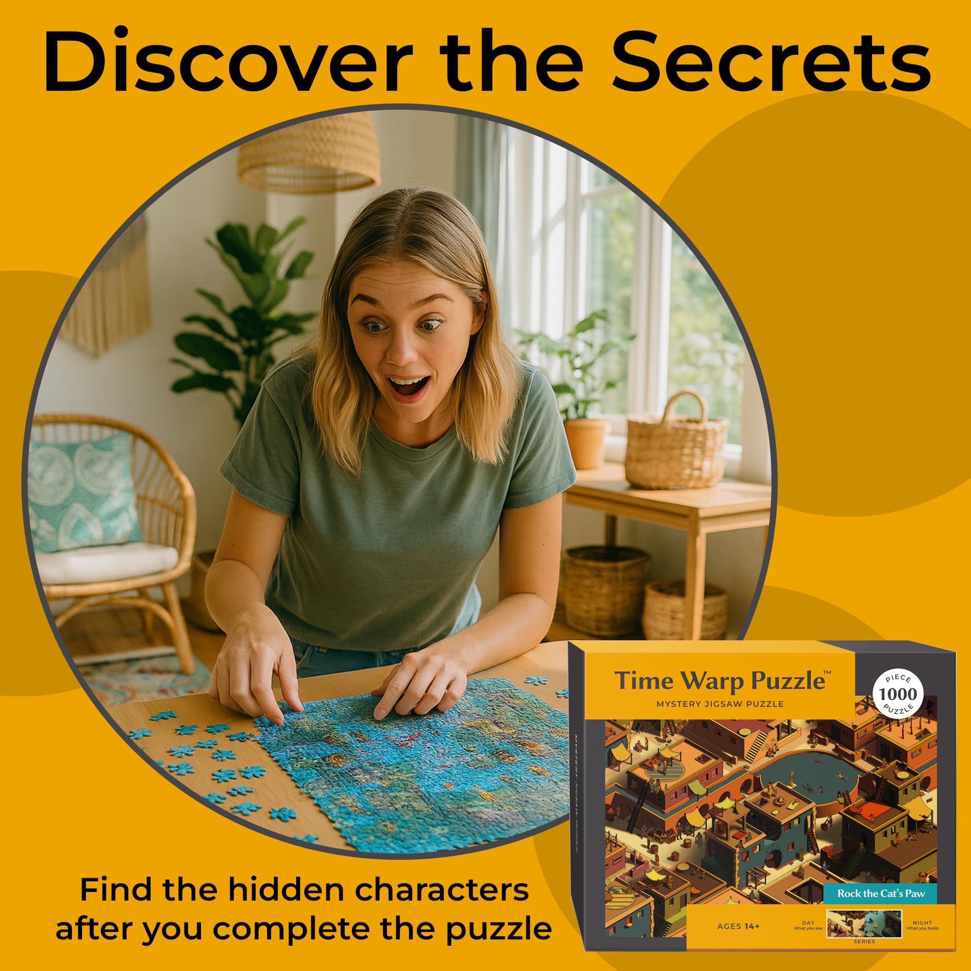 Da Vinci's Room Time Warp collectible puzzle encourages repeat builds in a growing time-shift series.