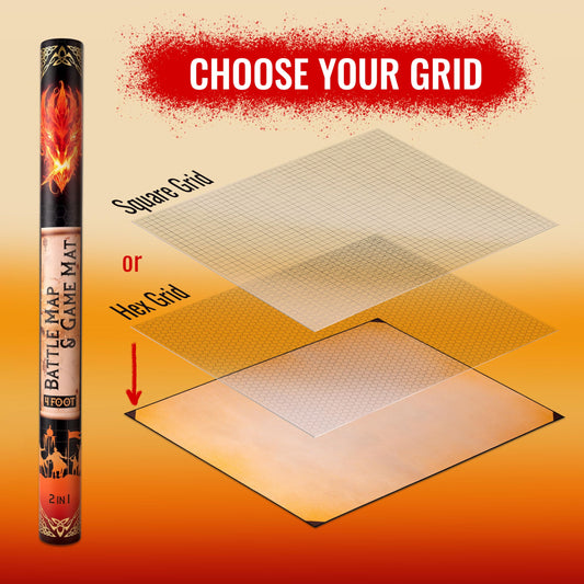 Da Vinci's Room rubber game mat rolled flat supports crease-free sessions.