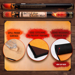 Da Vinci's Room spill-proof neoprene keeps tables clean during campaigns.
