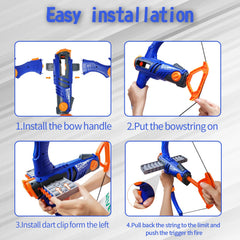 Dawnuph 12-dart clip with foam darts close-up showing rapid reload feature.