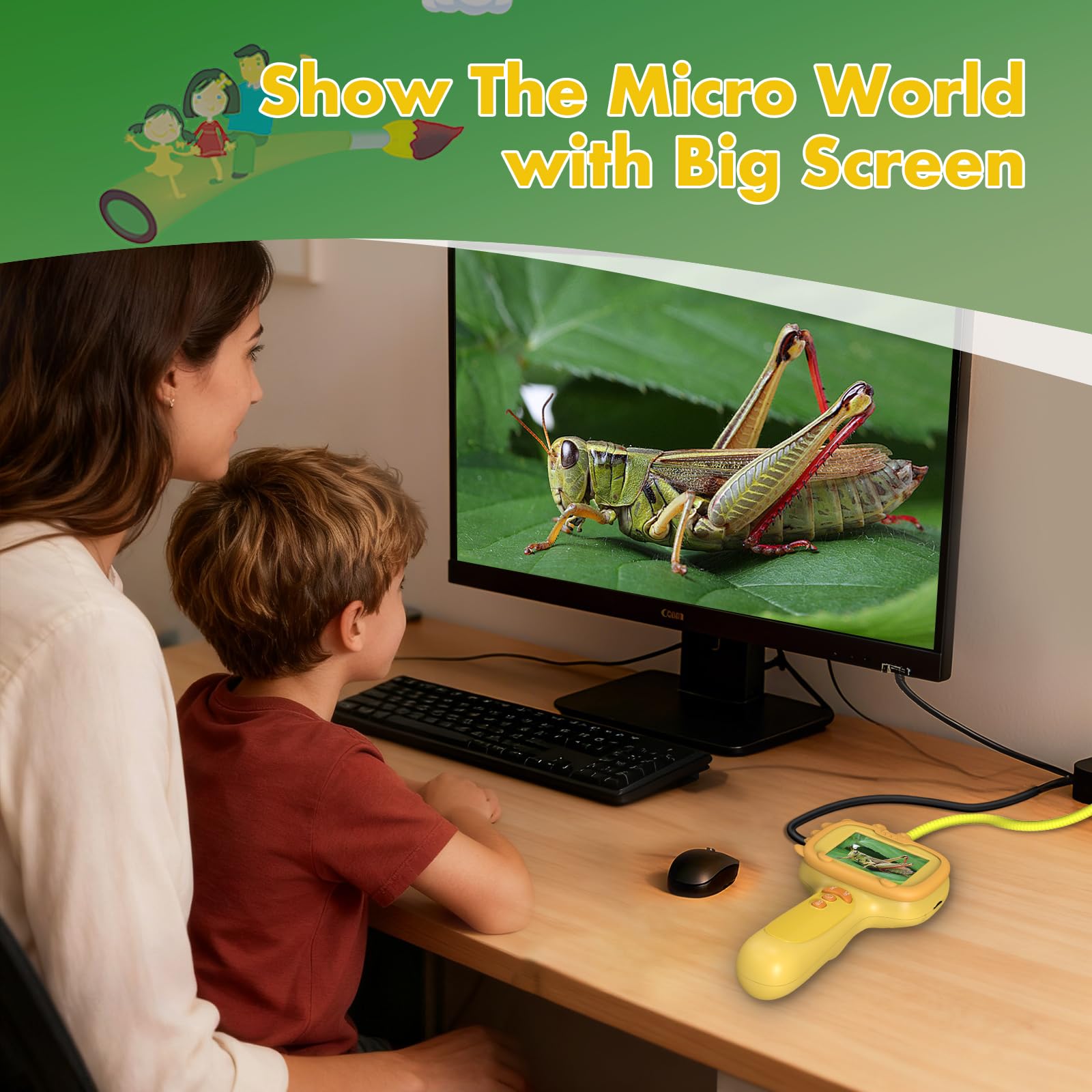 Daxiongmao borescope complete kit ready for easy setup and learning