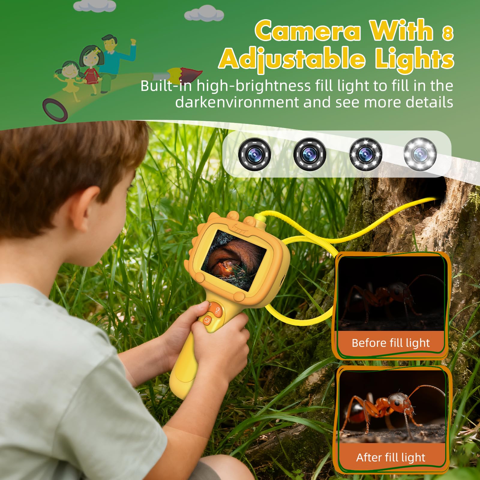 Daxiongmao borescope 1080p camera for clear live footage outdoors