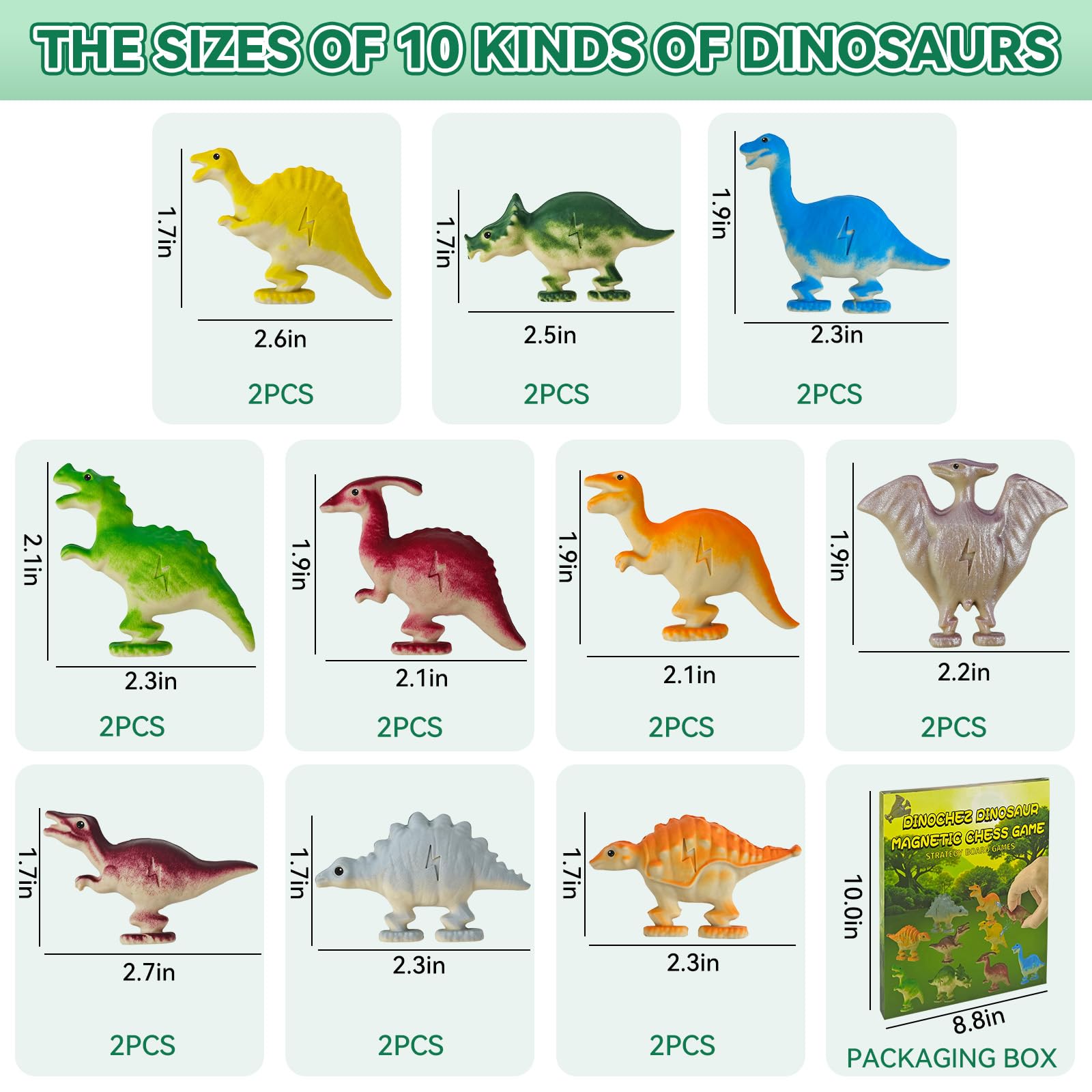 Dayingjiang Dinochez magnetic dinosaur pieces in action for strategic play.