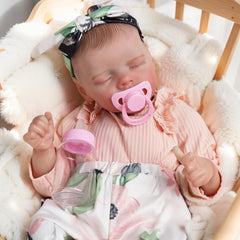 DAYOFF KIDS vein-detailed doll showcases lifelike head, arms, and legs realism