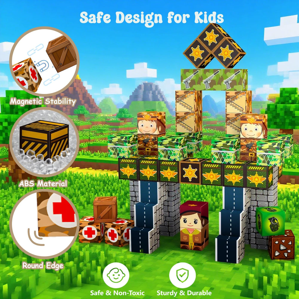 Dazhshun blocks used in classroom groups encourage collaborative building.
