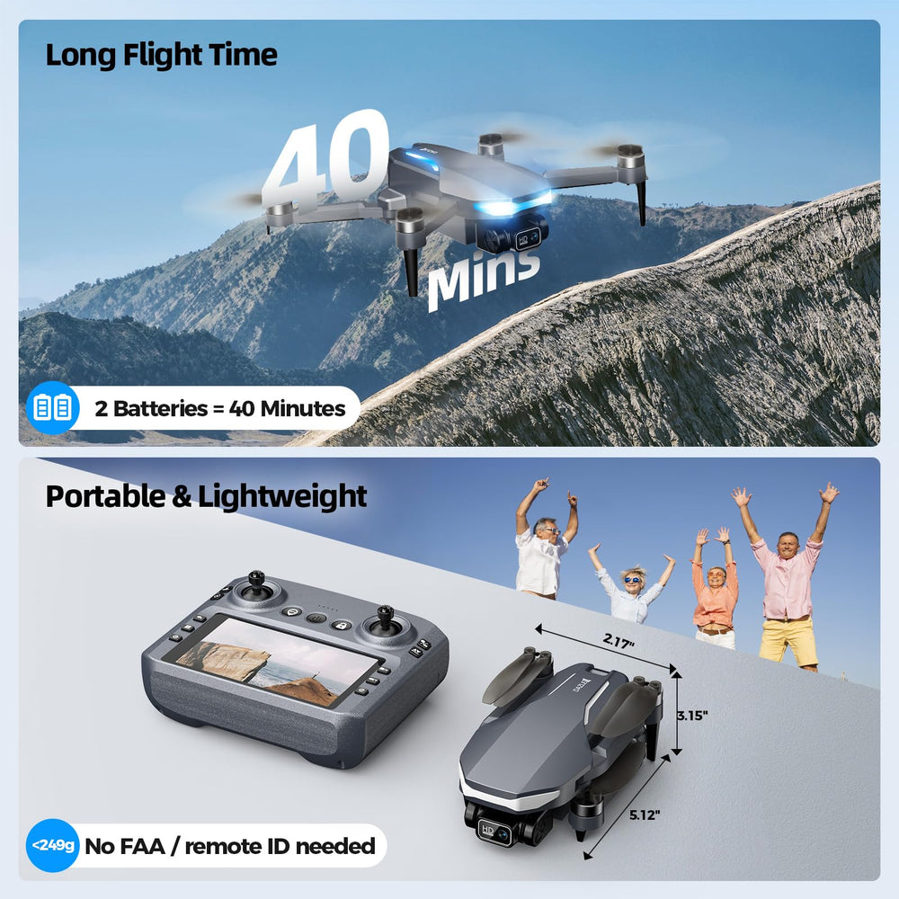 Dazlen GPS drone offers up to 40 minutes of flight with two batteries