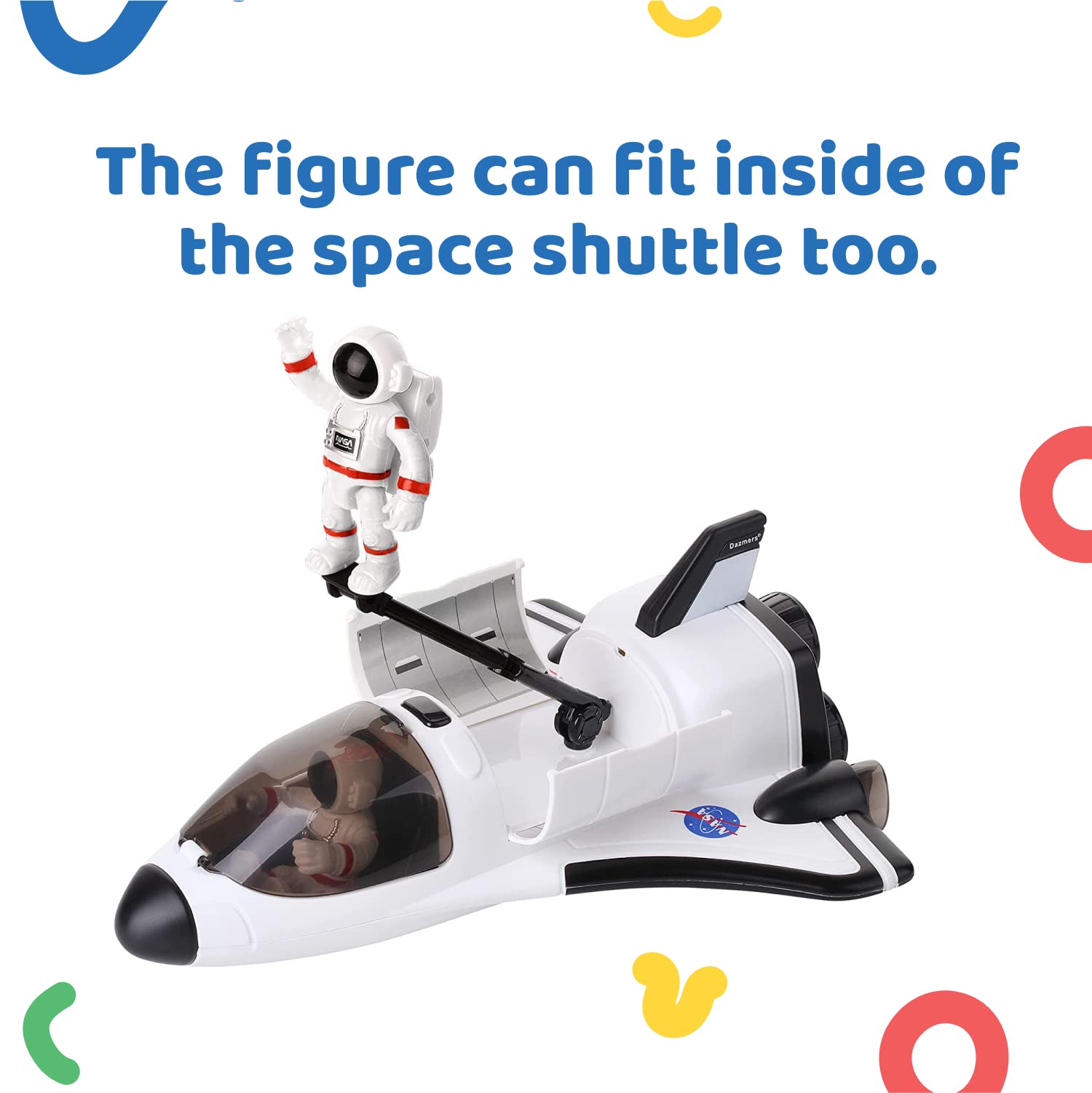 Dazmers durable space toy with smooth edges for safe explorations