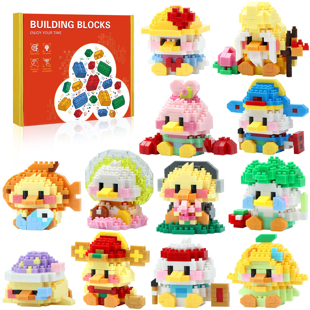 DBPBToU 12-pack mini building blocks for creative play and portability