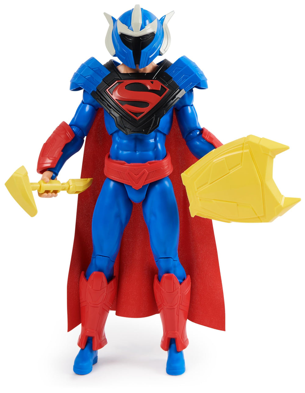 DC Adventures Superman packaging with figure and accessories for playtime