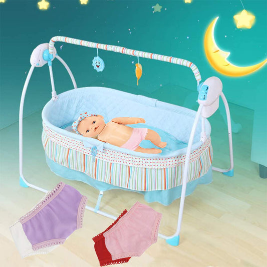 DC-BEAUTIFUL doll diapers with 14–18 inch fit and soft fabric.