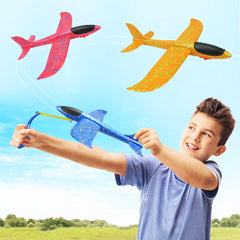 DC-BEAUTIFUL blue foam airplane in the 3 pack ready for quick setup