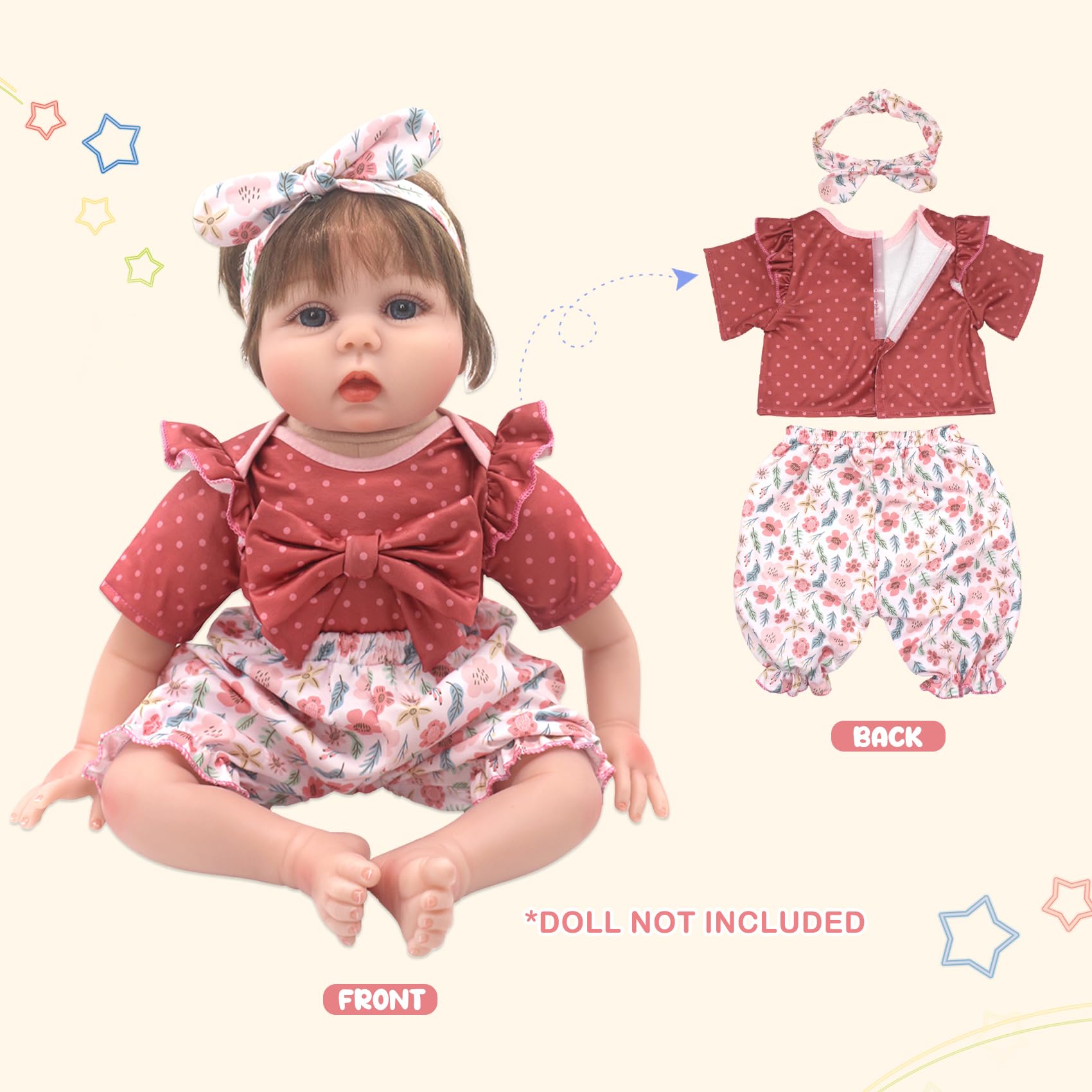 DC-BEAUTIFUL bow-knot top with floral trousers for stylish daily wear