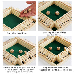 DC-BEAUTIFUL Shut The Box smooth edges ensure safe handling and comfort.