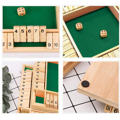 DC-BEAUTIFUL Shut The Box warm wood grain adds a classic, inviting look.