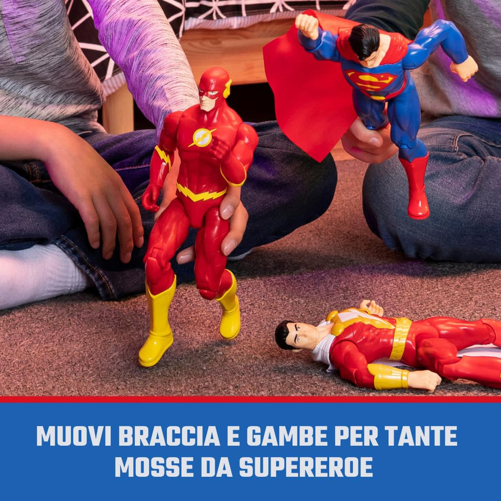 DC Comics The Flash 12-inch action figure in a dynamic stance for action-packed scenes.