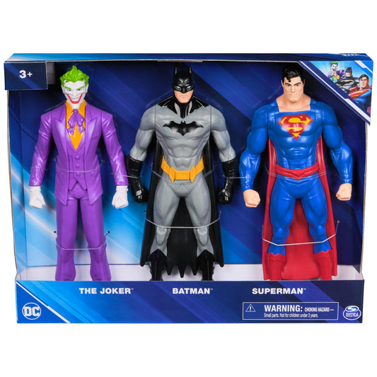 DC Comics 3-pack figures with detailed sculpt for realistic heroes