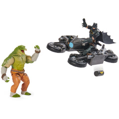 DC Comics Batcycle transforming into Bat-Quadcopter for aerial play