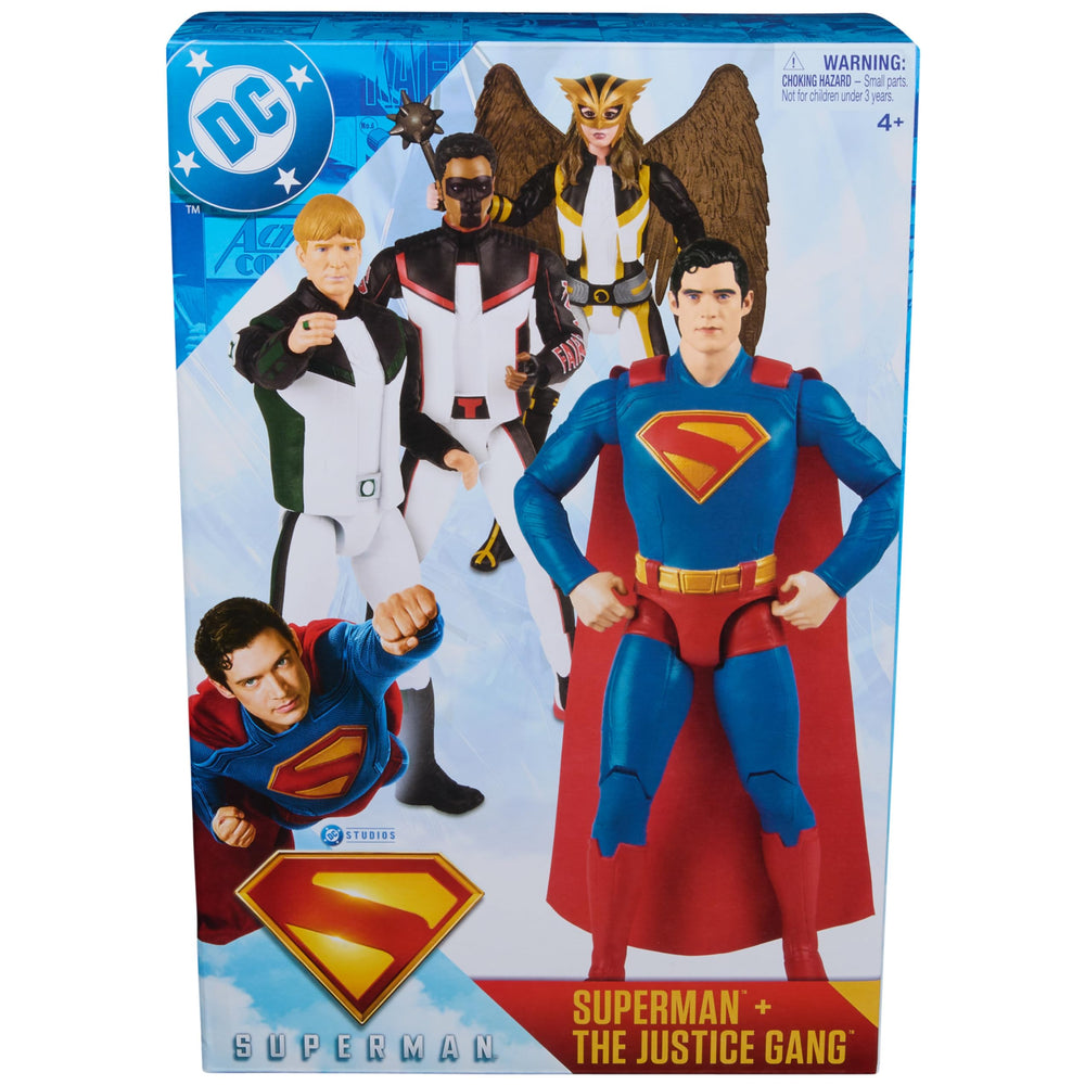 DC Comics figures in a playful scene promoting creative pretend play for kids.