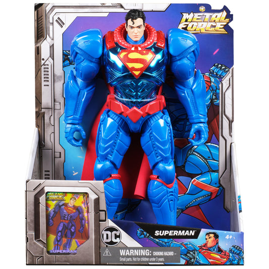 DC Comics Metal Force Batman 12-inch figure front view ideal for dynamic scenes.