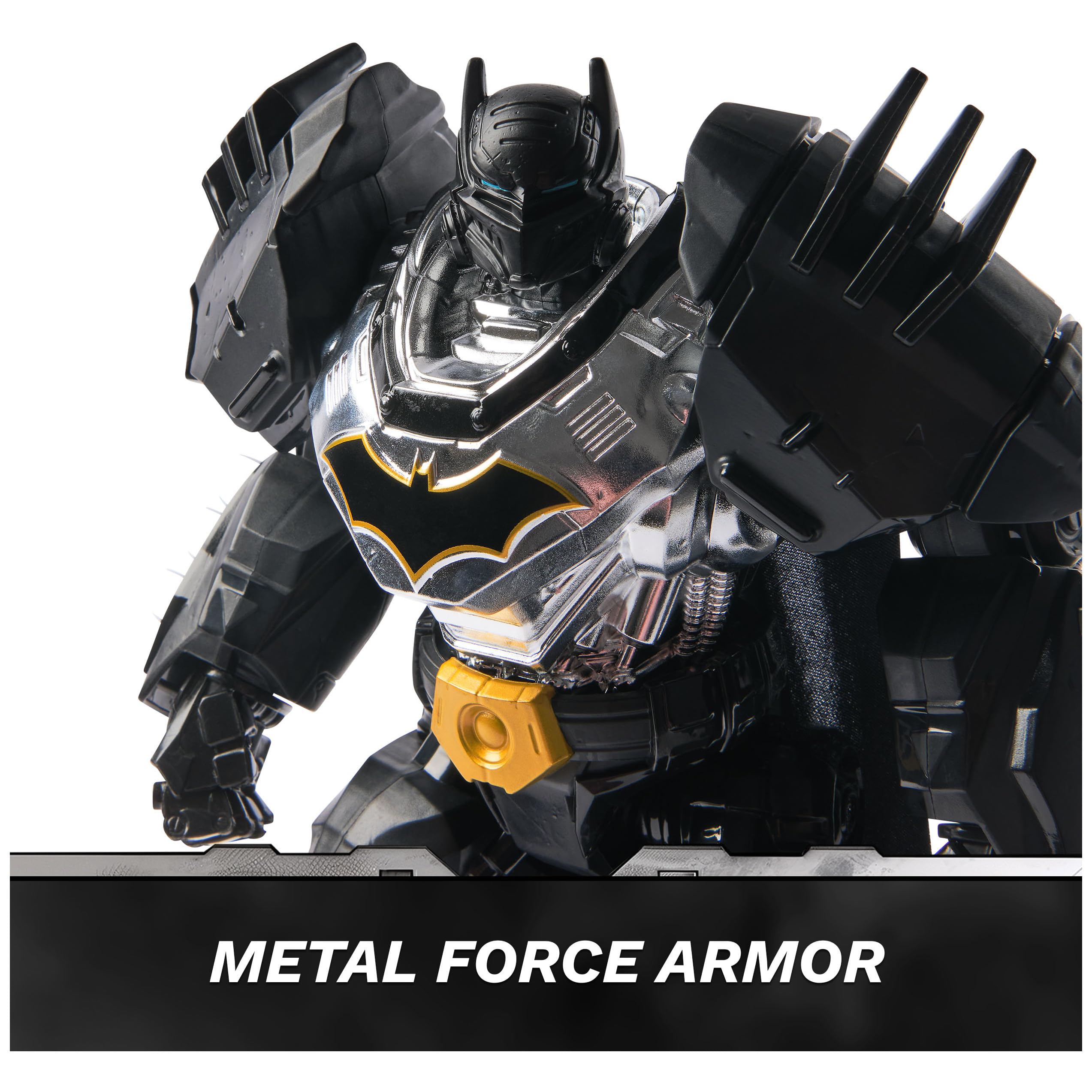 DC Comics Metal Force Batman armor detail showcasing premium craftsmanship