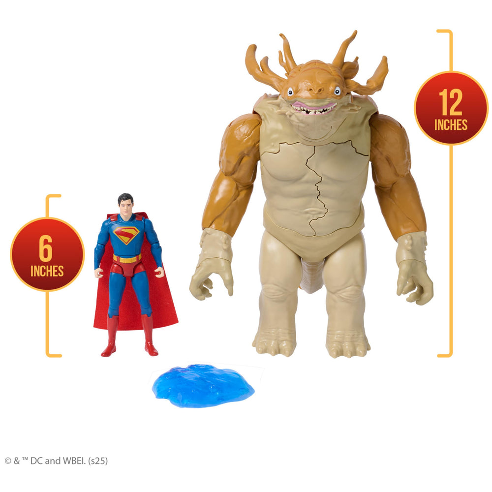 DC Comics Superman punching action during battle play