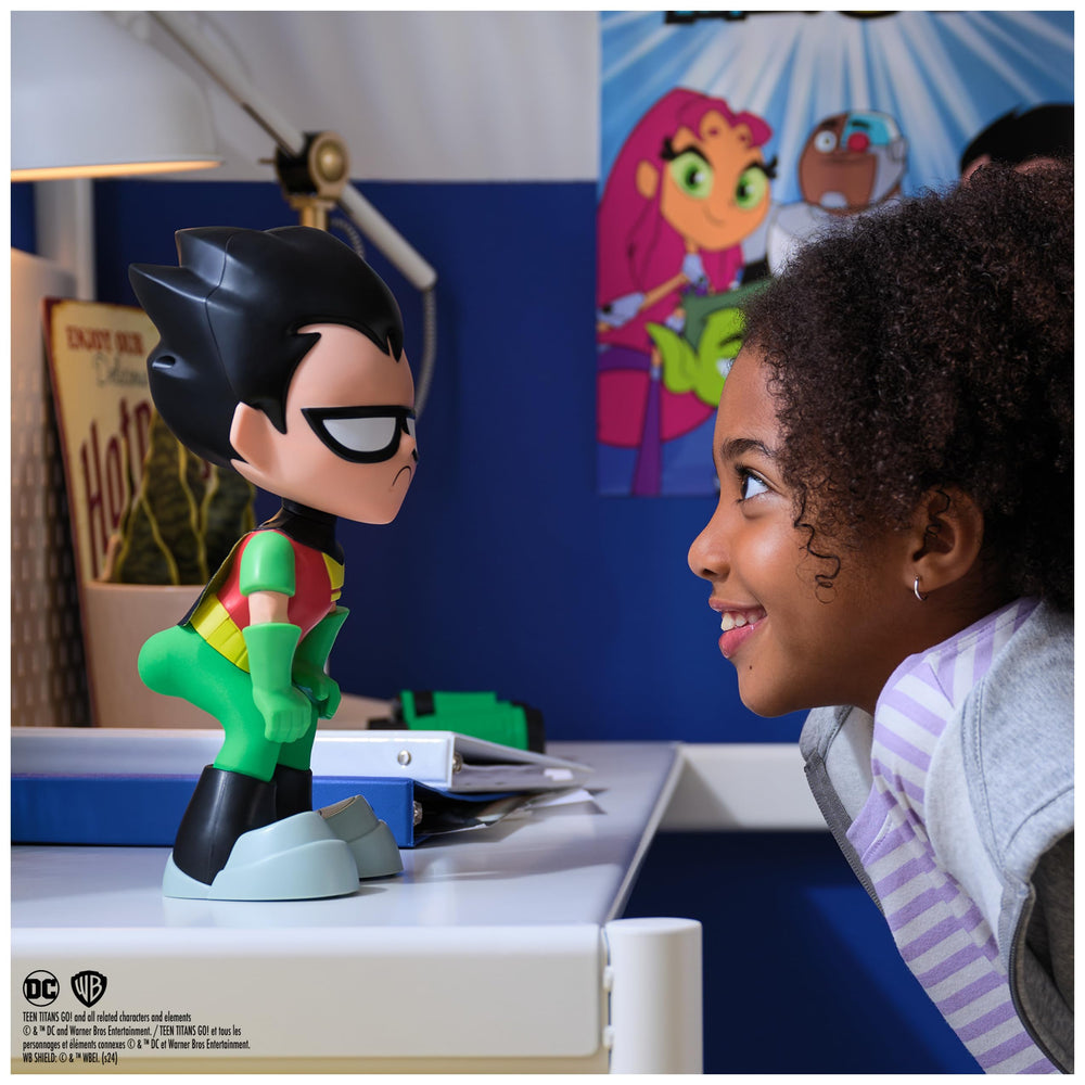 DC Comics Teen Titans Go Booty Scooty Robin on display for fans and collectors