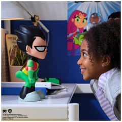DC Comics Teen Titans Go Booty Scooty Robin on display for fans and collectors