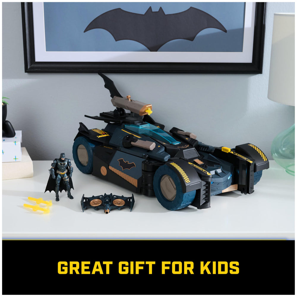 Blaster action for defending Gotham City from villains.