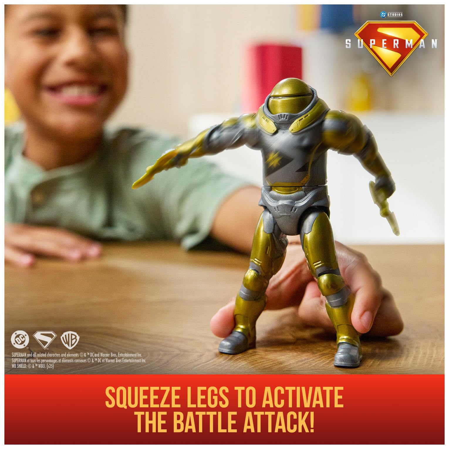 DC Comics Superman Hammer of Boravia with articulation detail for versatile poses