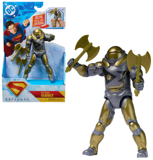 DC Comics Superman Hammer of Boravia figure in front view for dynamic battles