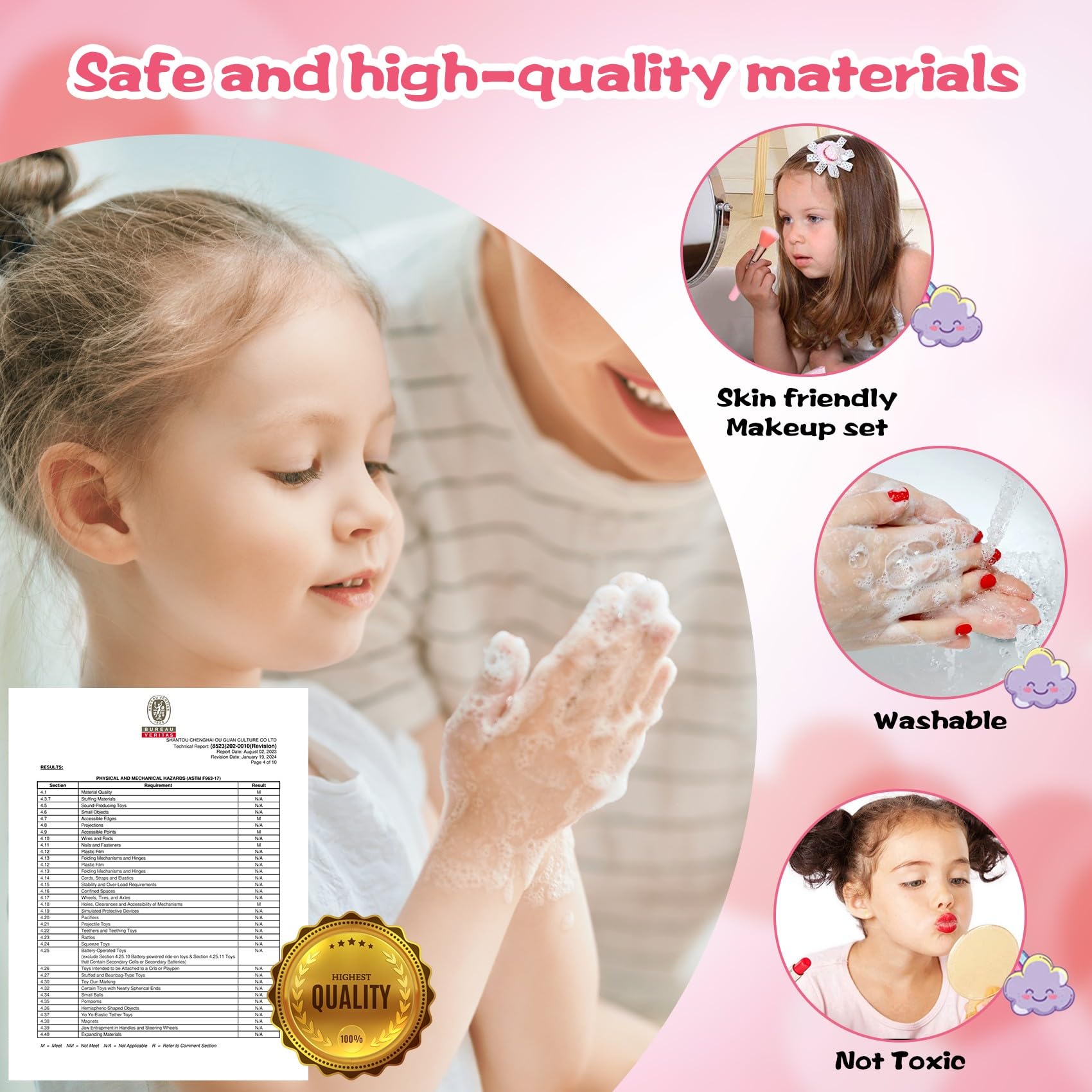 DCMAMA color palette for eyes and cheeks offers gentle, washable fun.