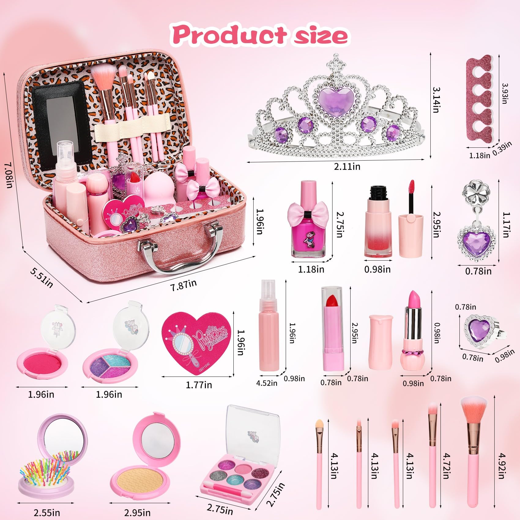DCMAMA makeup case with strap keeps accessories organized and portable.