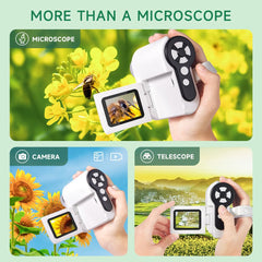 Dcorn Kids Microscope 100x-1000x magnification captures tiny details vividly