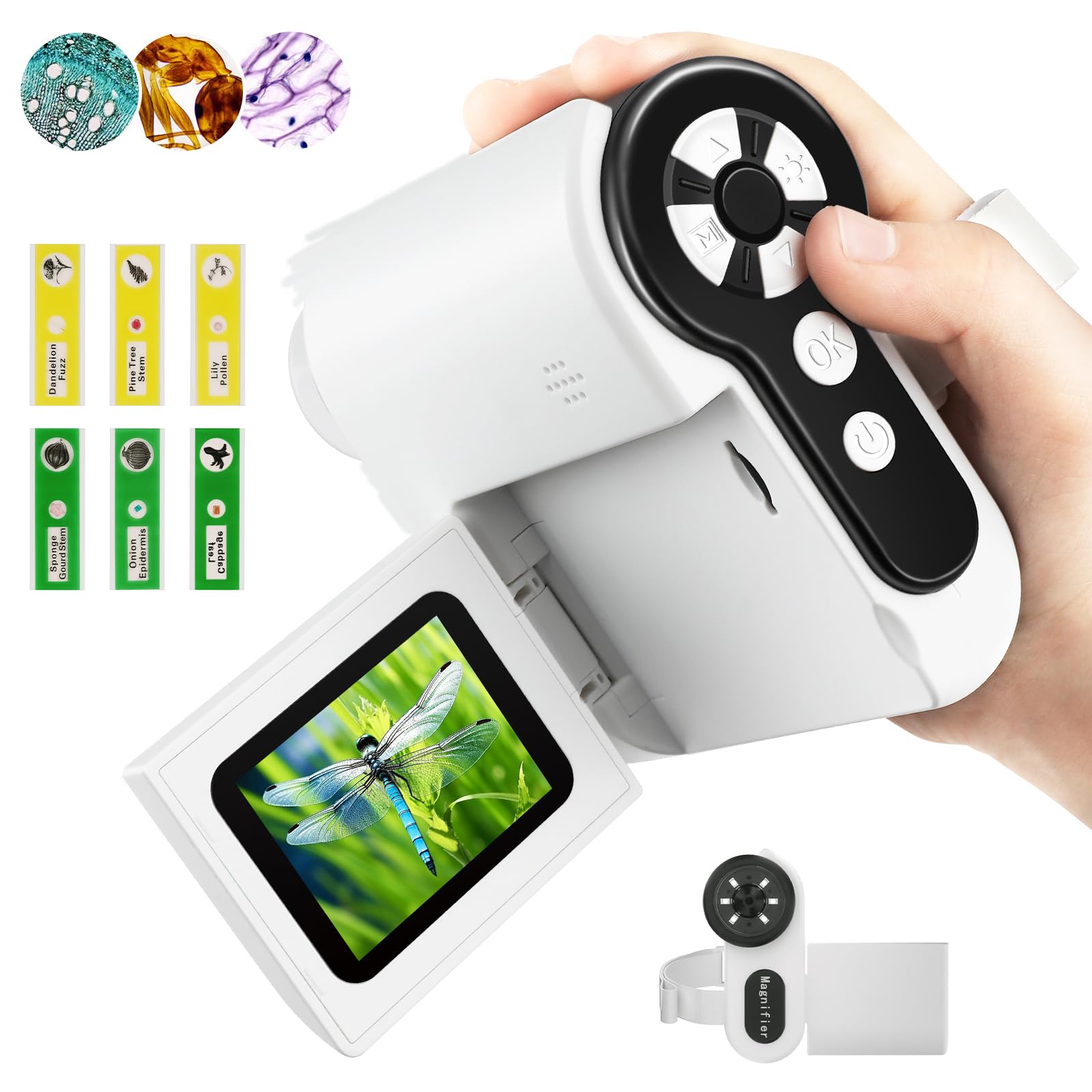 Dcorn Kids Microscope compact design for easy transport during adventures