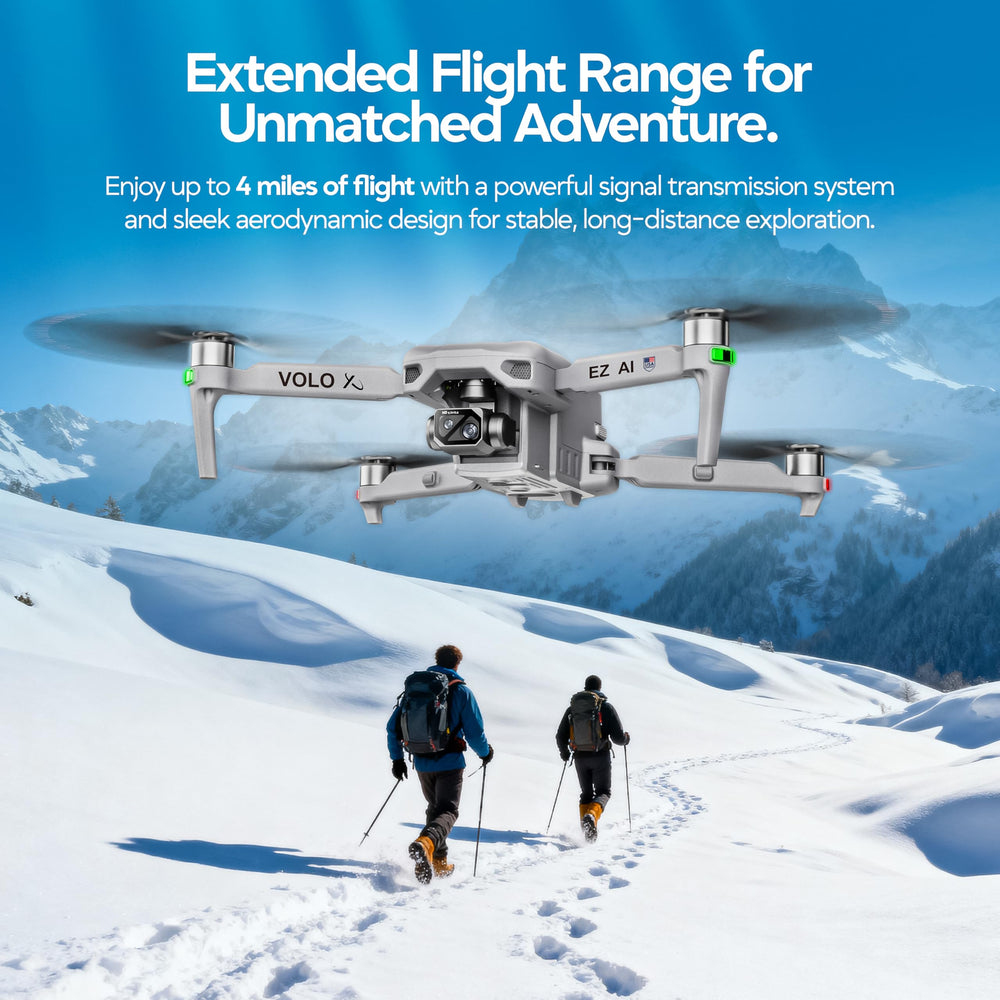 Night mode LED on the Volo X EZ enables low-light flights.