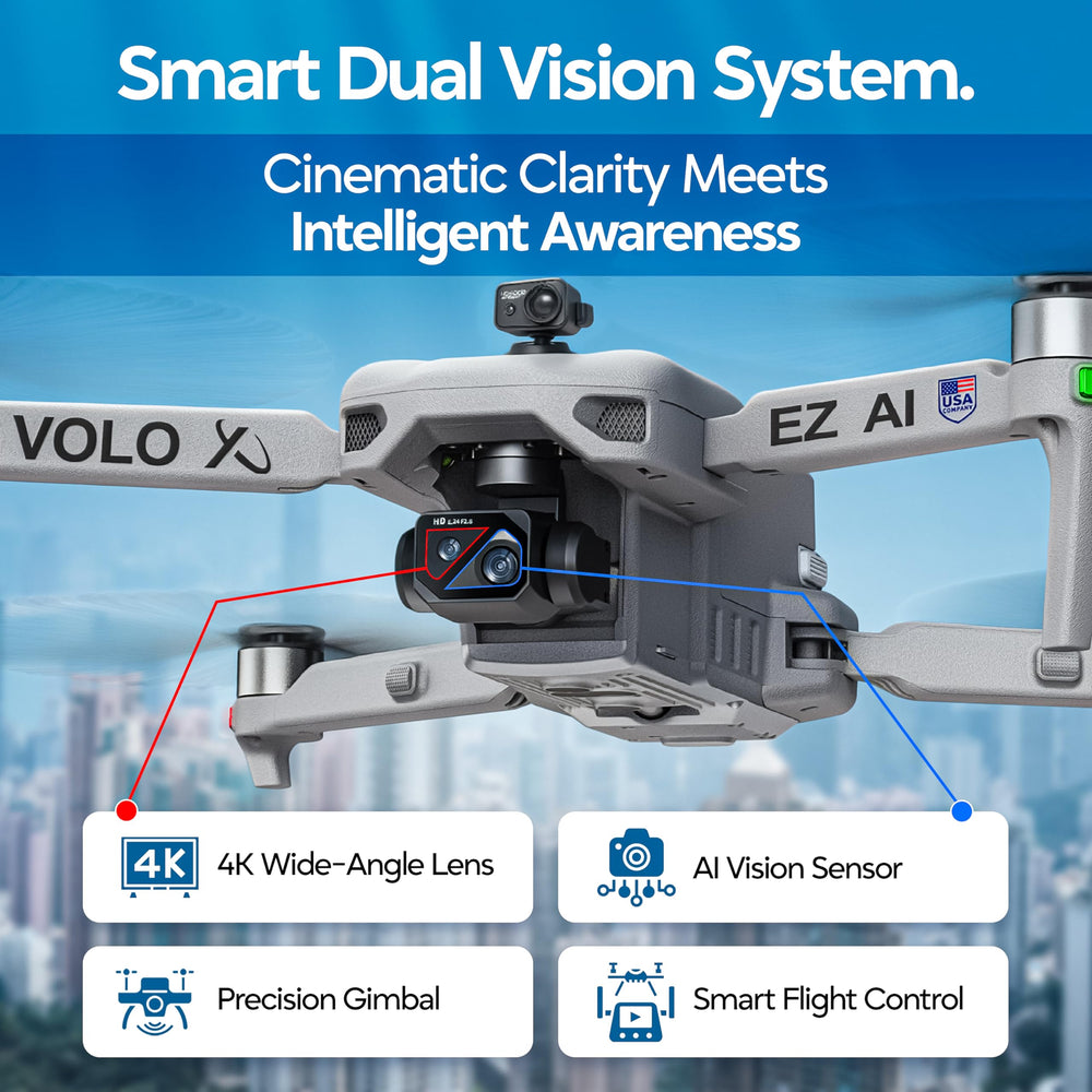 Precision Return-to-Home helps the Volo X EZ land smoothly.