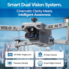 Precision Return-to-Home helps the Volo X EZ land smoothly.