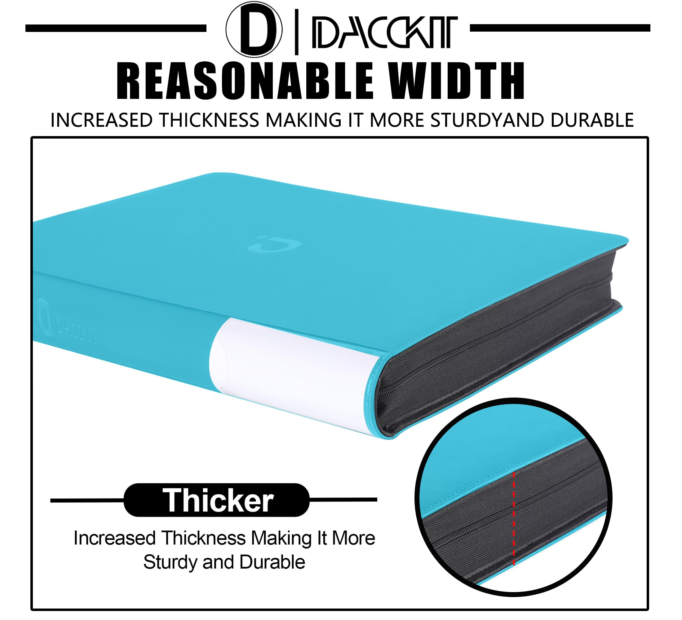 D DACCKIT water and dust resistant binder material protects contents on the go