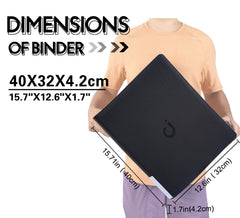 D DACCKIT Toploader Binder side pocket design enables quick card access