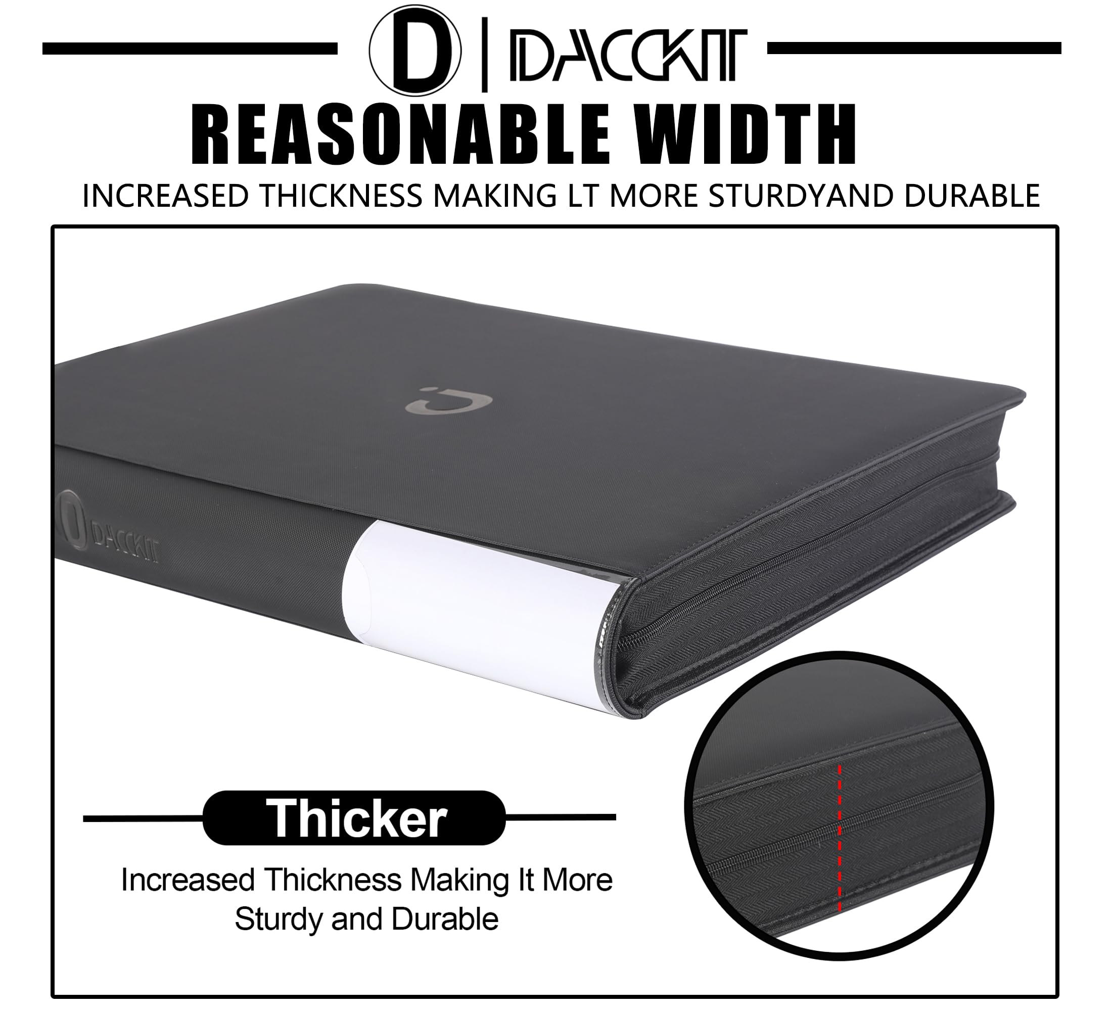 D DACCKIT Toploader Binder in use on a display shelf