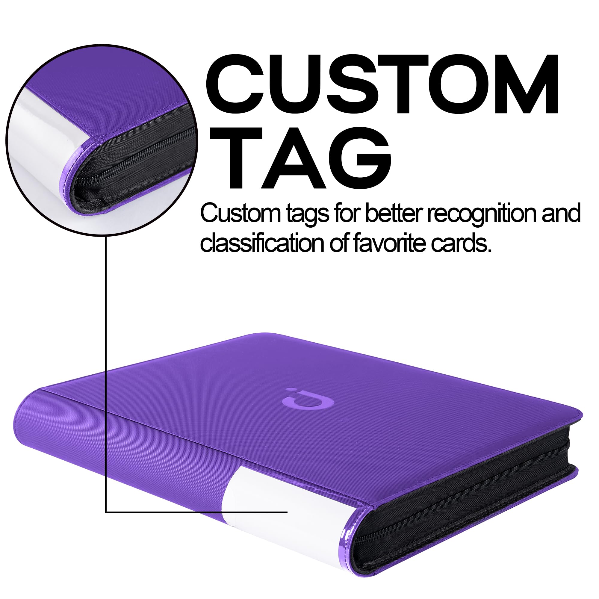 D DACCKIT 8-pocket pages support easy organization and fast browsing.