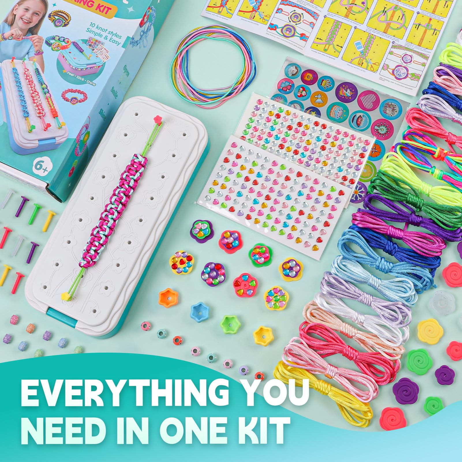 DDAI gem stickers sparkle for personalized bracelet designs and quick customization