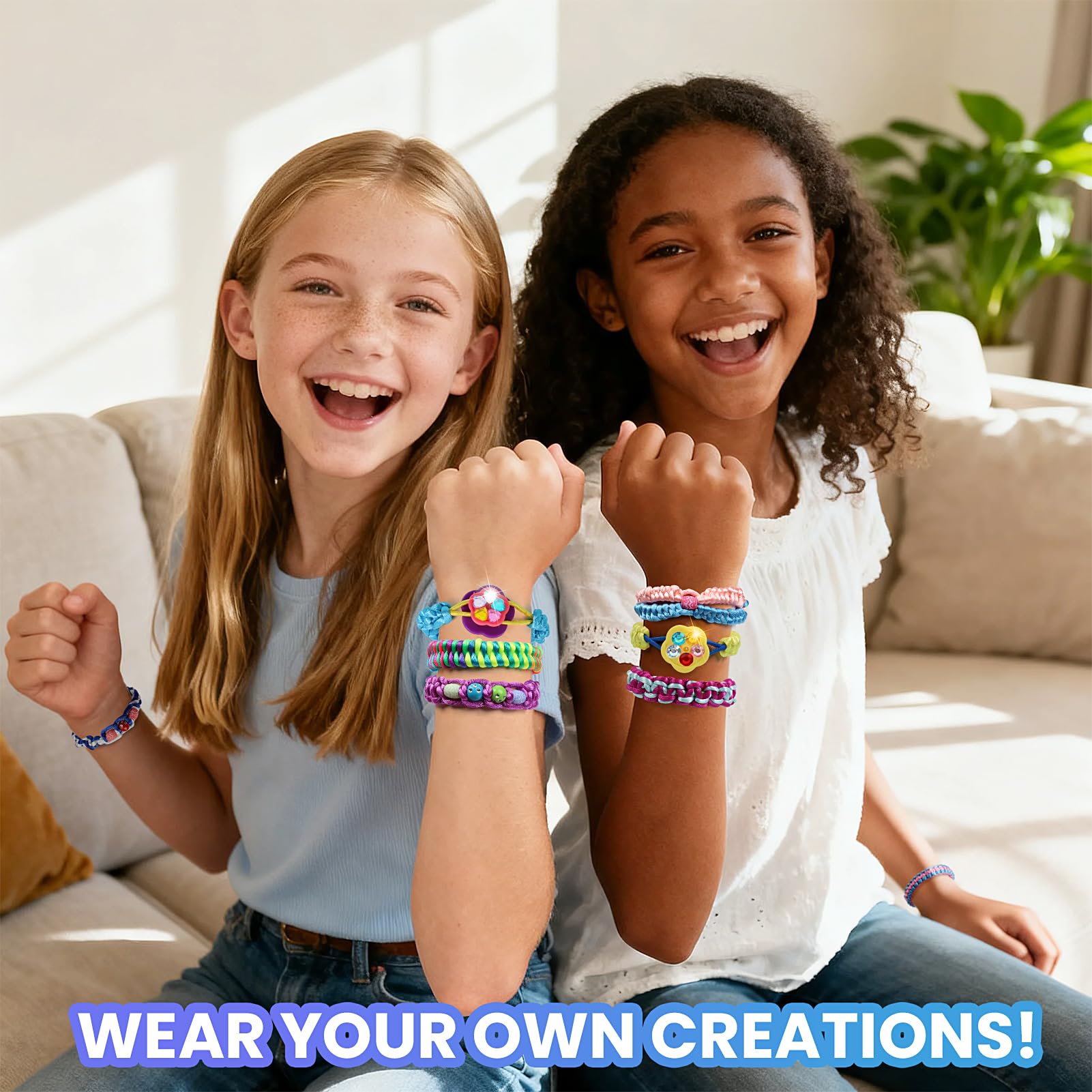 DDAI vibrant thread spools offer colorful options for personalized bracelets