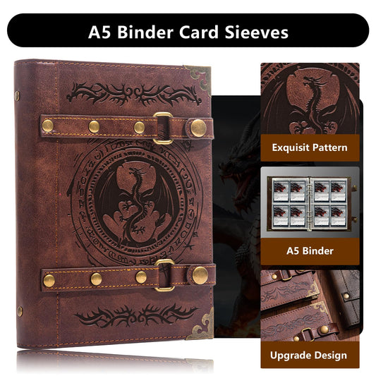 DDFE Card Binder 4 Pocket side view with open pocket for easy access.
