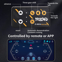 DDZOOU Mini RC Truck 2.4GHz remote provides reliable, responsive control.