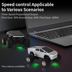 DDZOOU Mini RC Truck compact design enables easy transport for travel.